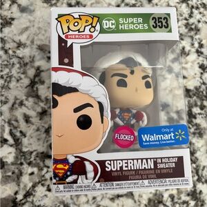 Funko Pop Superman in holiday sweater new in box #353
